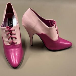 Sexy Stylish Pink Jante Lace-Up Heels